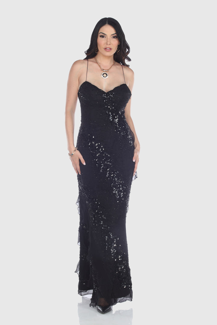 Elegant Sequin Evening Dress