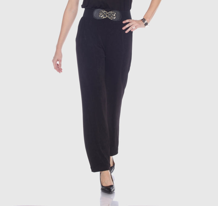Comfort Knit Straight-Leg Pants