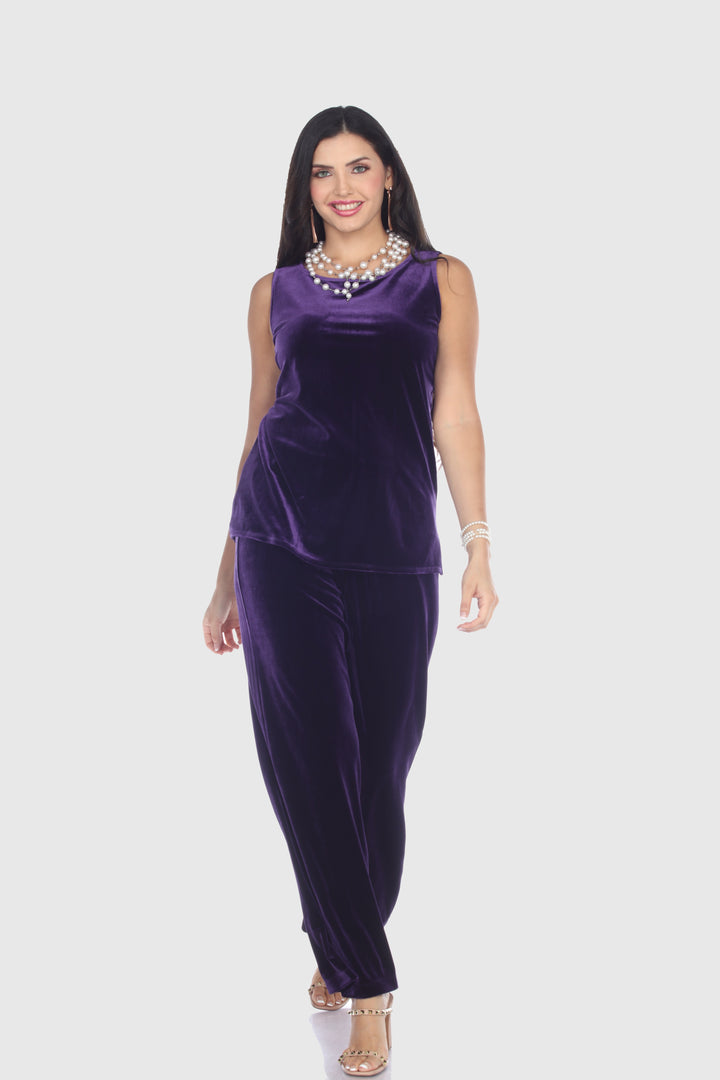 Plush Velvet Sleeveless Top