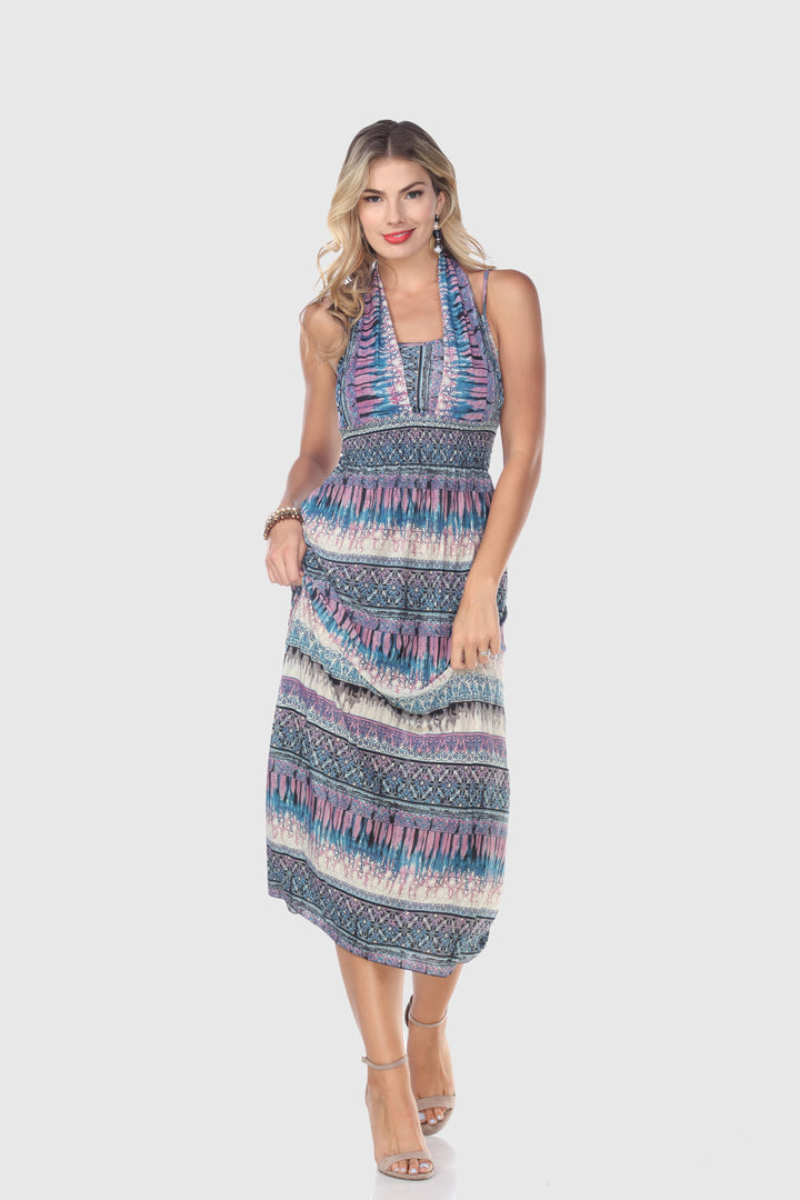 Boho Floral Maxi Long Dress