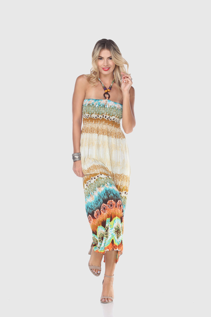 Boho Floral Maxi Long Dress