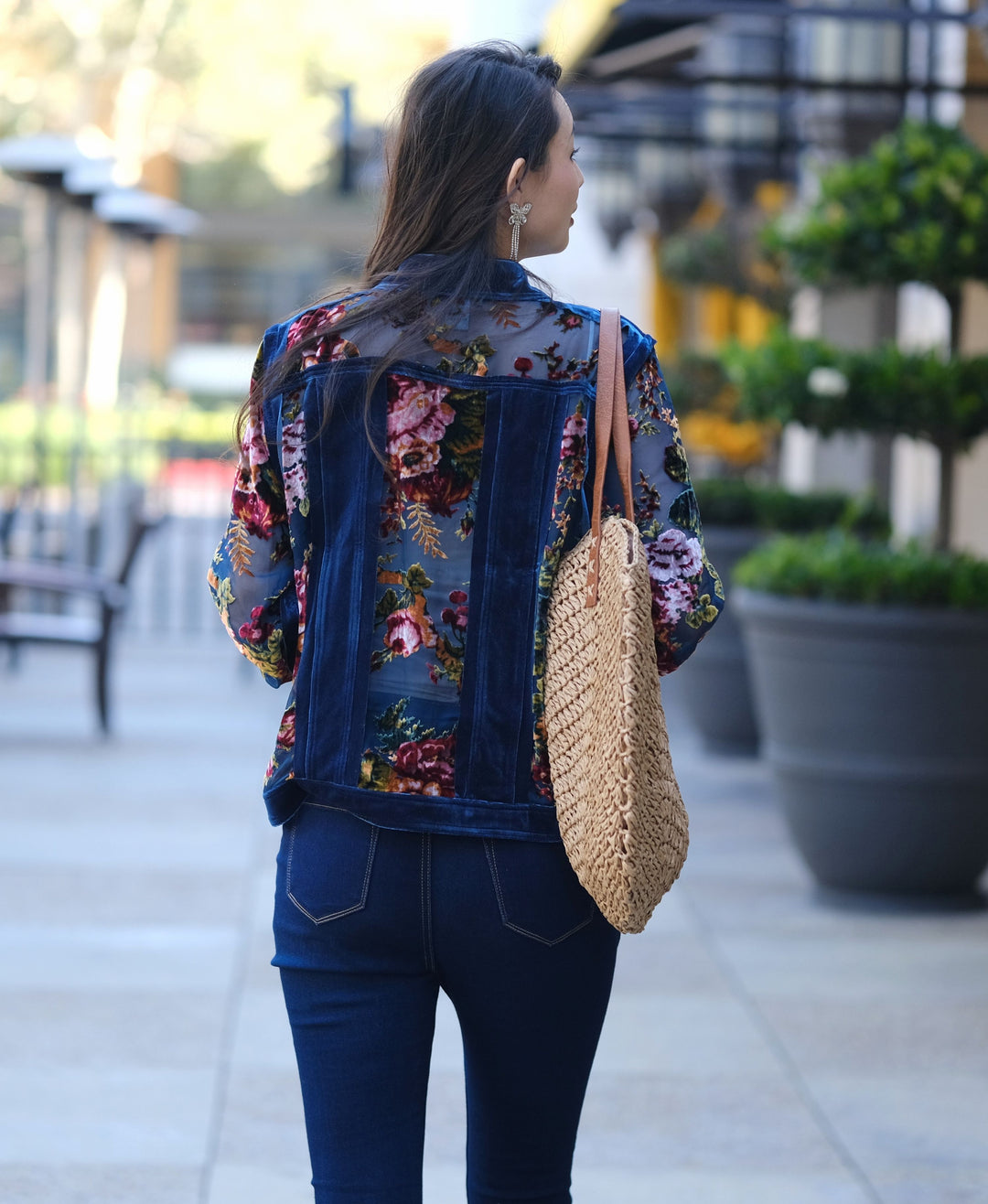 English Flower Velvet Jacket