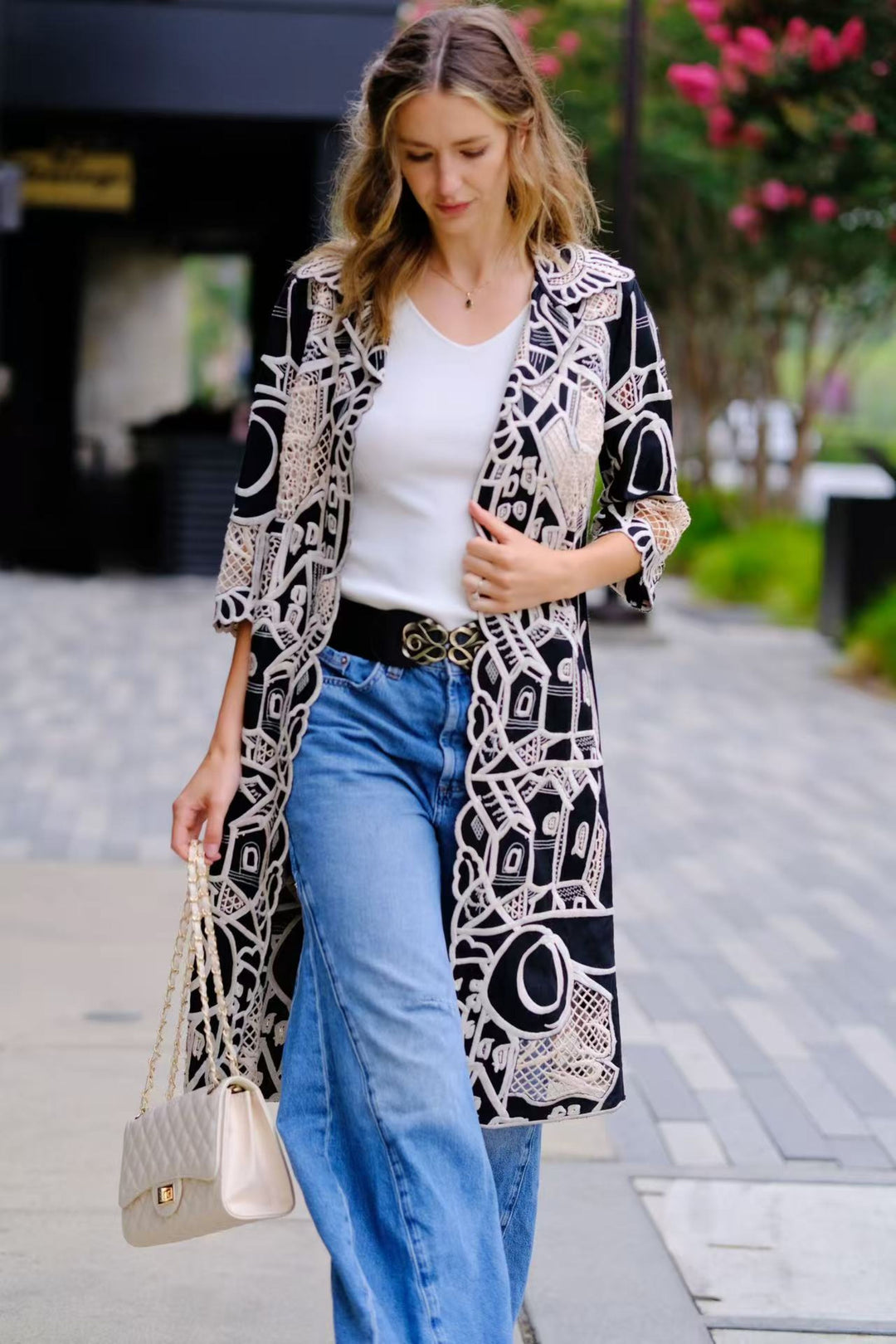 Urban Geometry Duster Jacket