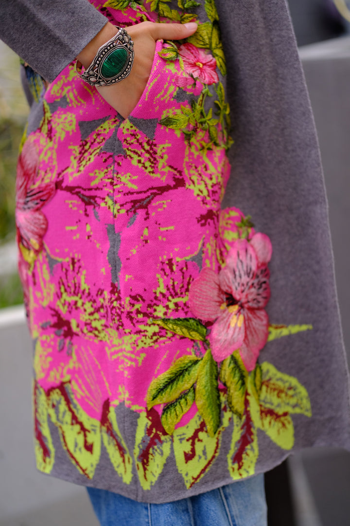 Botanical Bloom Knit Jacket