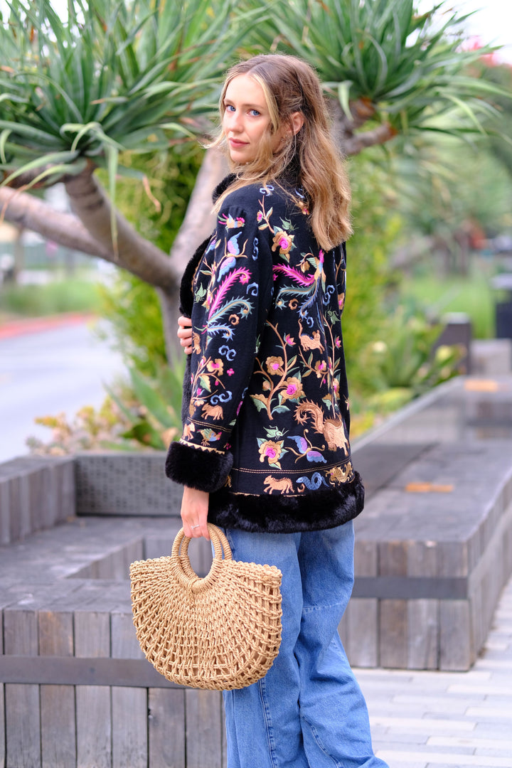 Mythic Garden Embroidered Coat