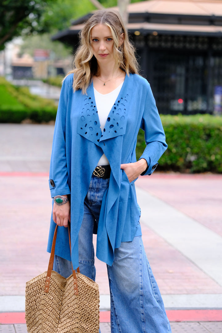 Ocean Mist Suede Jacket