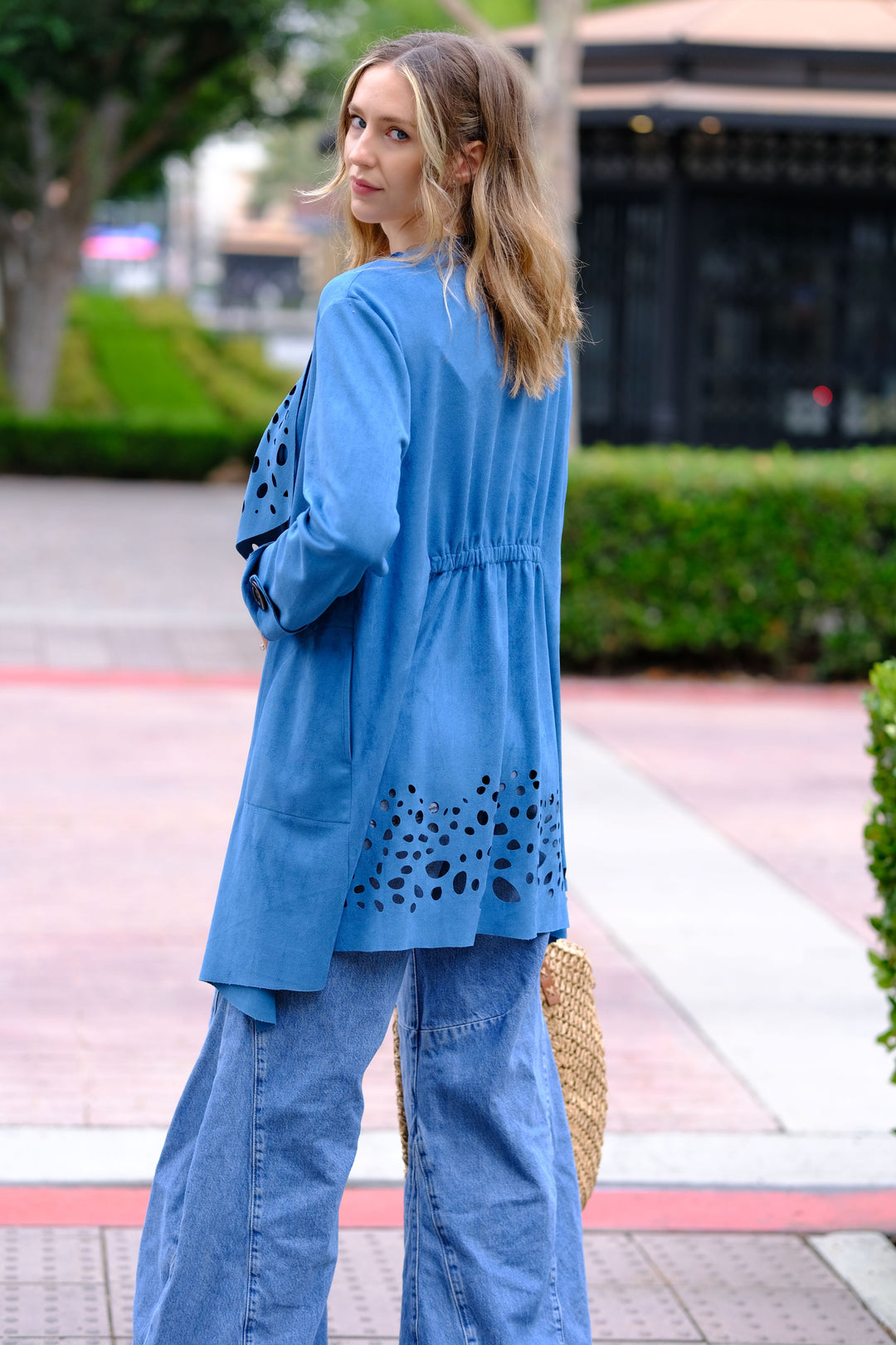 Ocean Mist Suede Jacket