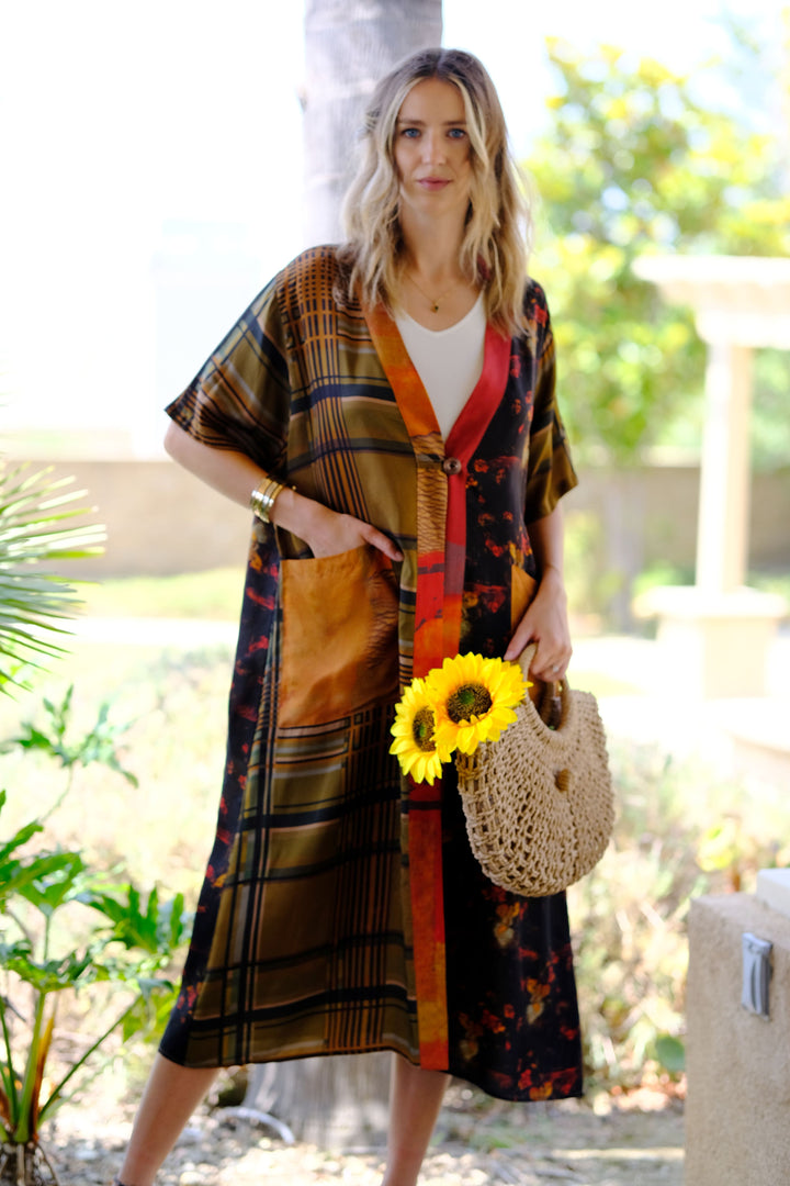 Maple Bloom Duster Kimonos