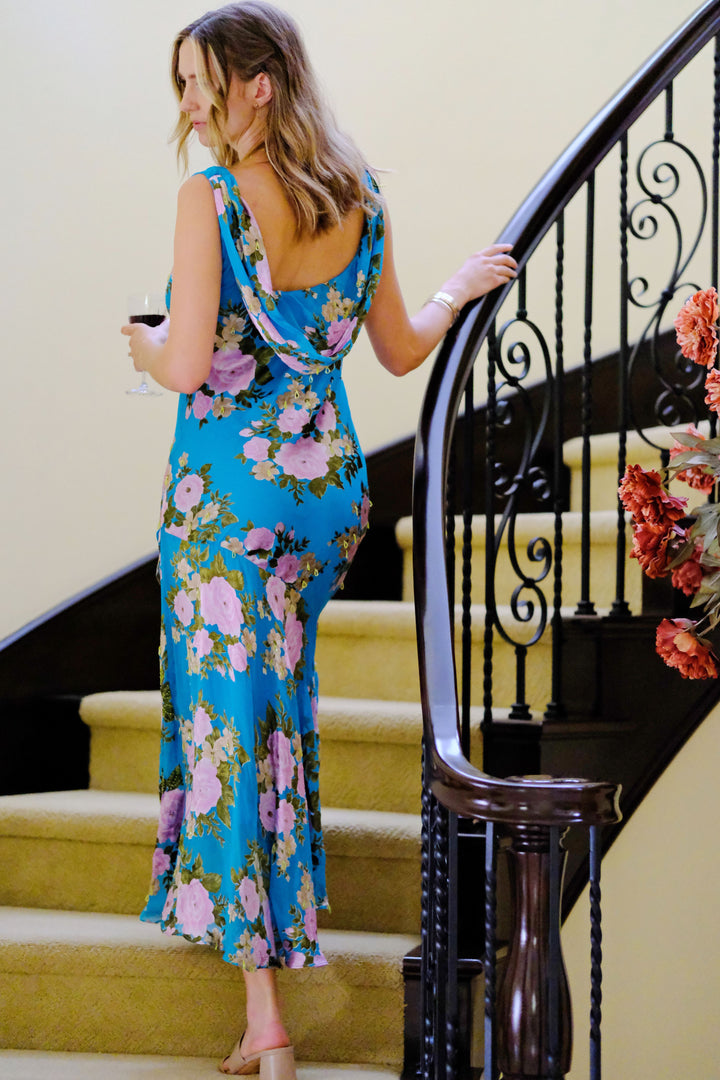 Garden Riviera Floral Slip Dress