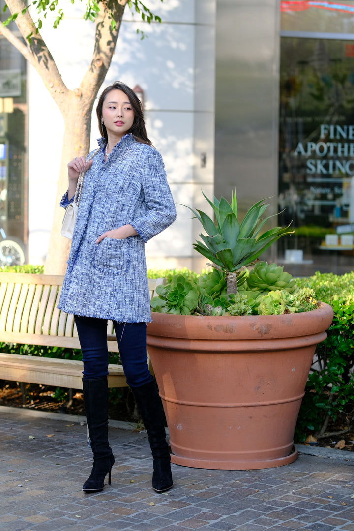 Classic Tweed Long Jacket