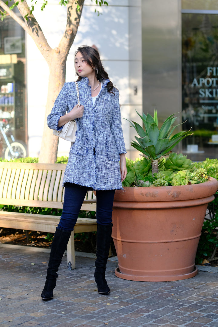Classic Tweed Long Jacket