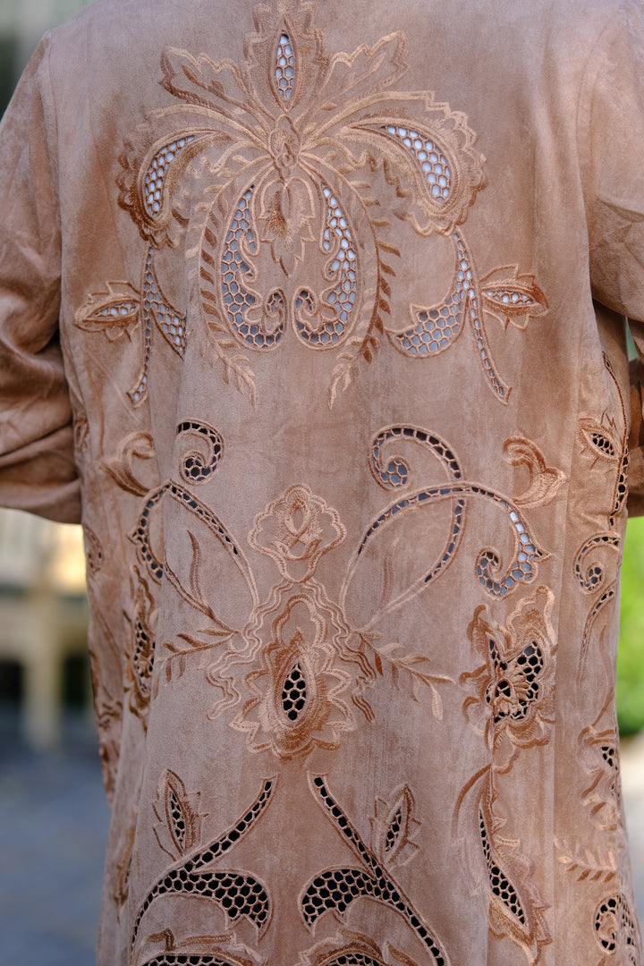 Sahara Bloom Embroidered Duster
