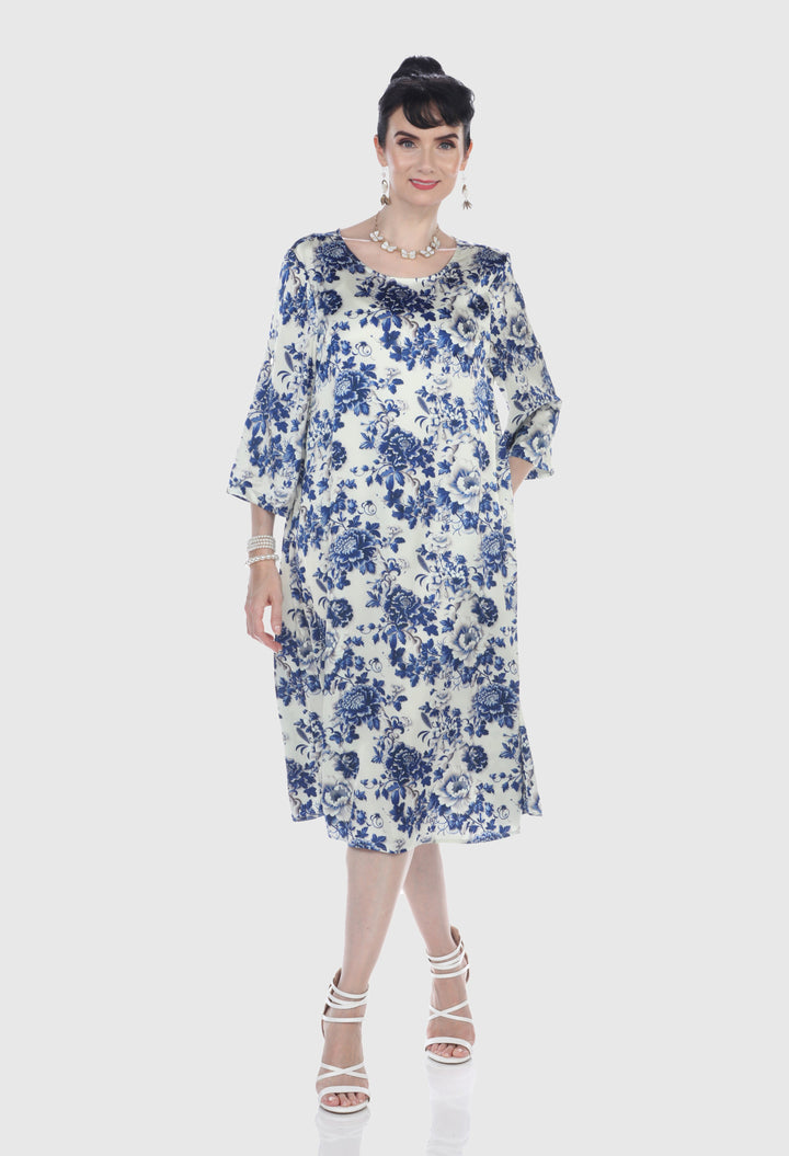 A-Line Midi Dress with Sleeve