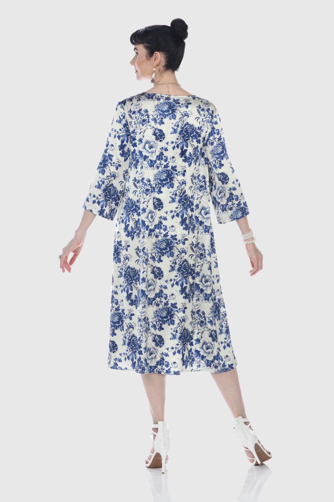 A-Line Midi Dress with Sleeve