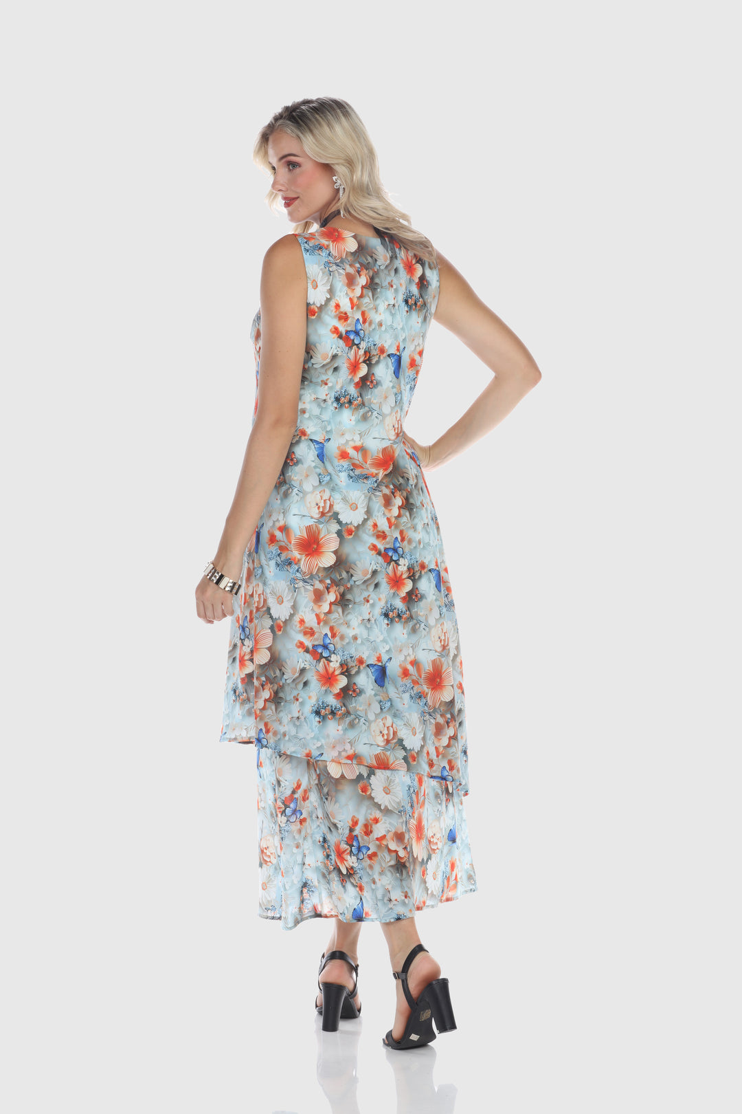 Tropical Breeze Layered Maxi Dress