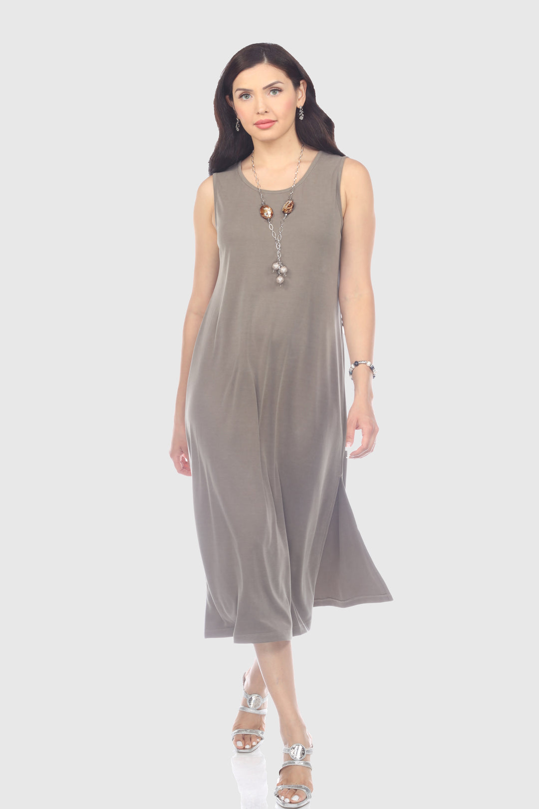 Casual Solid Midi Dress