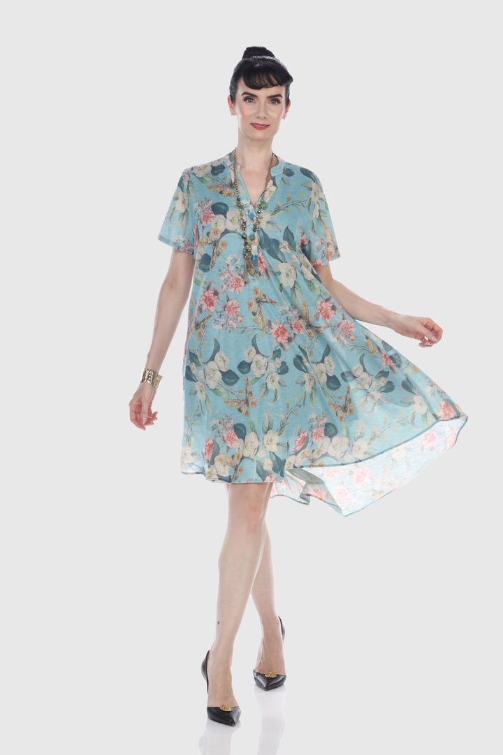 Blue Blossom Breeze Dress