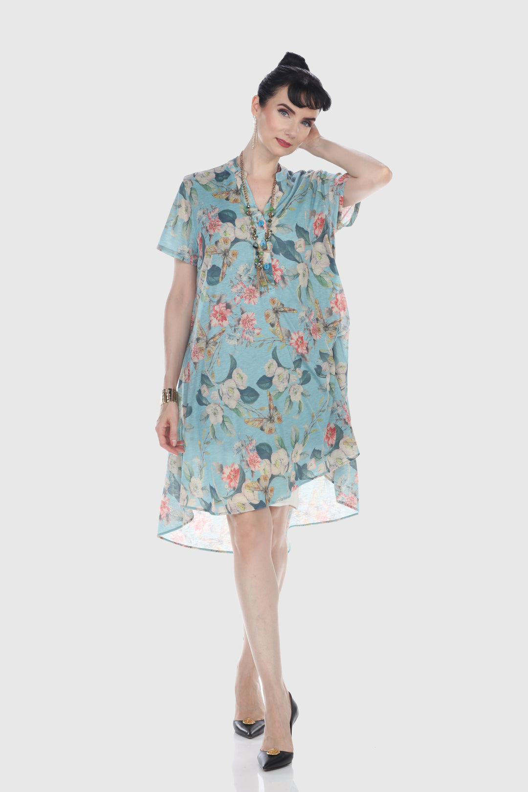 Blue Blossom Breeze Dress