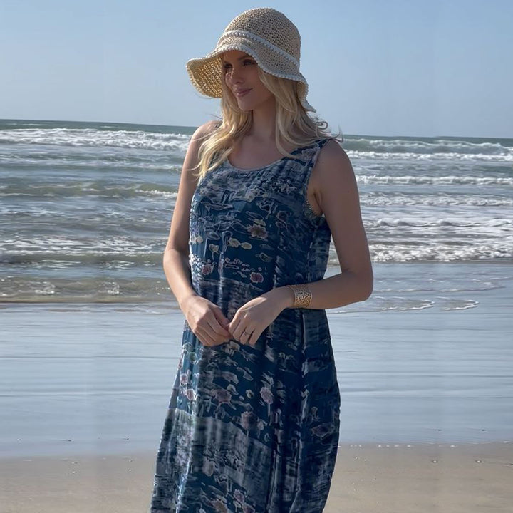 Velvet Burnout Midi Dress