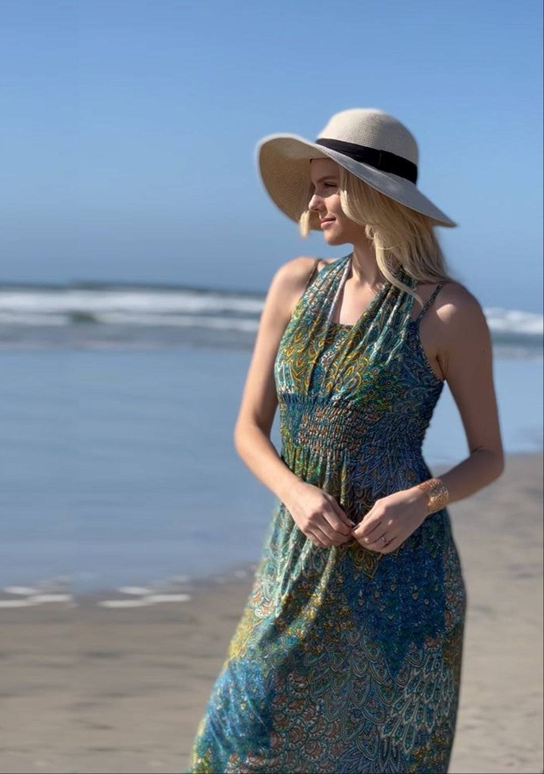 Boho Floral Maxi Long Dress